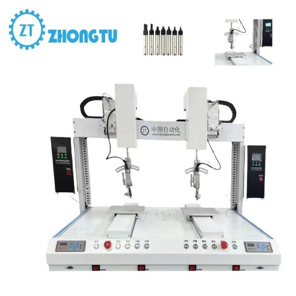 Quality Precise Adjustment Intelligent Dual-Head Dual-Platform Soldering Machine for sale