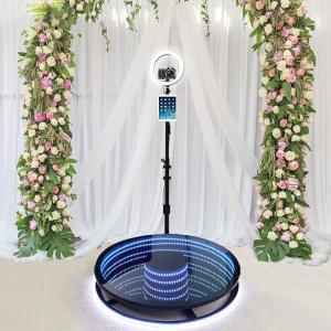 68cm / 80cm / 100cm / 115cm LED RGB 360 Photo Booth With Template Design