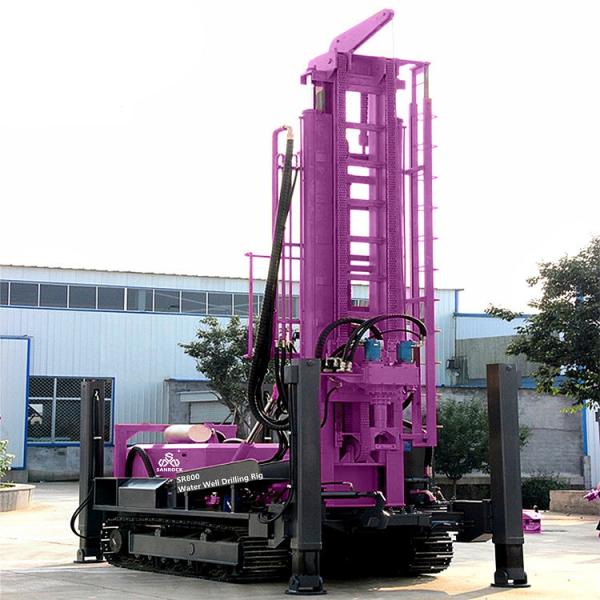 800m Deep Water Drilling Rigs Diesel Engine 194KW Hydraulic Water Well Drilling Machine