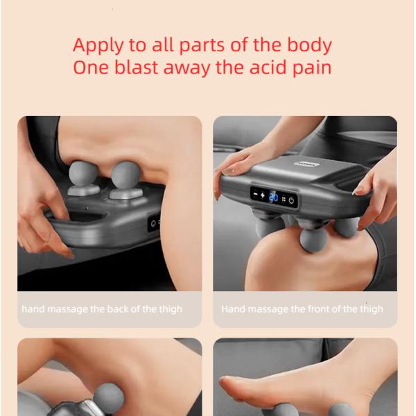 Wireless Handheld Electric Muscle Fascia Massage Gun For Back Waist Shoulder Body Muscle