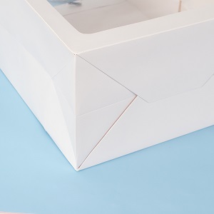 Kraft Paper Bags Square Bags, Thick Paper Bag With Window For Wedding, Party, Birthday, Shopping, Flower Bags