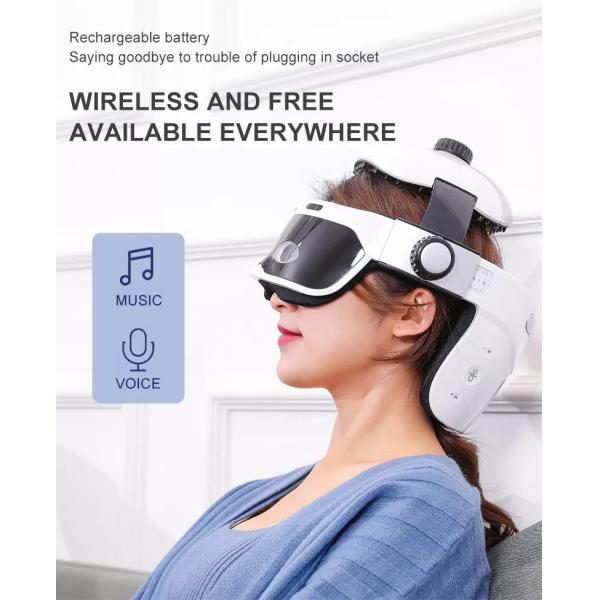 Intelligent Electric Bluetooth Head SPA Massager Helmet Octopus Vibration With Air Pressure