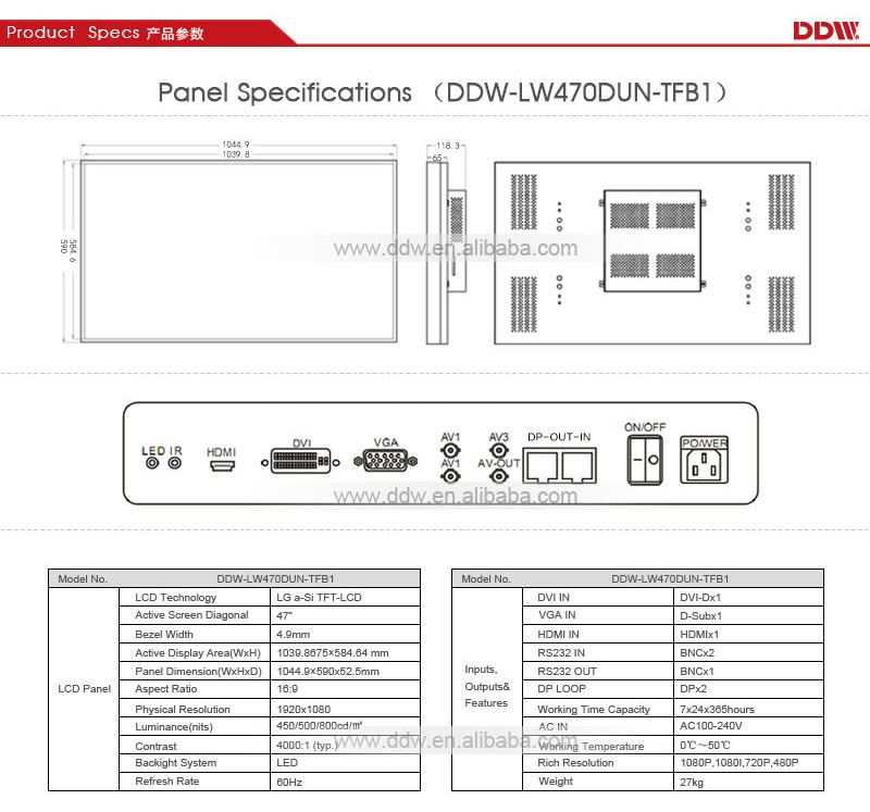 high brightness lcd video wall