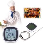 Mini LCD Kitchen Timer Touchscreen Digital Meat Cooking Thermometer and Timer