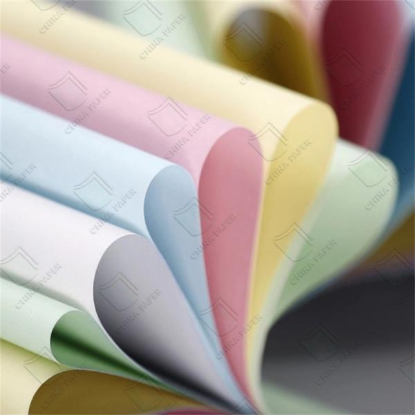 Carbonless Paper 45gsm-80gsm Sheet NCR Paper CB CFB CF Colored Good Stiffness