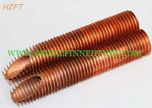 High Efficient Copper Spiral Finned Tube For Tankless Water Heater