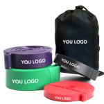 Various Color Multi Function Yoga Exercise Bands High Strength 2080mm