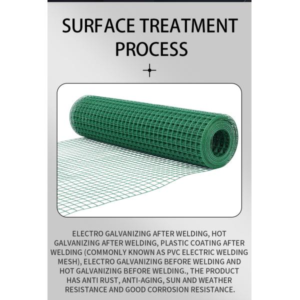 PVC Coated Welded Wire Mesh PVC Galvanized Welded Fencing Net Iron Wire Mesh For Outdoor Fence Pet Cage