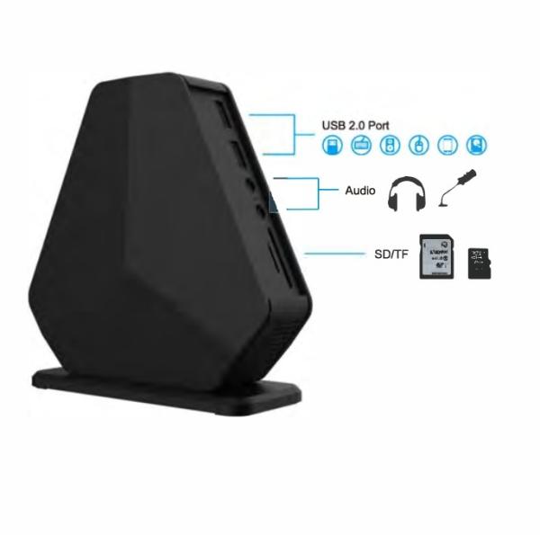 Desktop Charging Station Usb C Docking Station Gigabit Ethernet Stable Wired