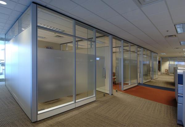 Quality Modern Office Space Partitions / Building Aluminium Frame Free Standing Office Partitions for sale