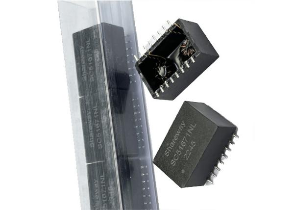 Quality 10/100/1000 Base-T non-PoE	LAN Transformer through-hole 749020112B for sale
