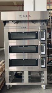 11kw 300c Commercial Electric Deck Oven 3 Deck 6 Tray Oven 18X26 US Trays