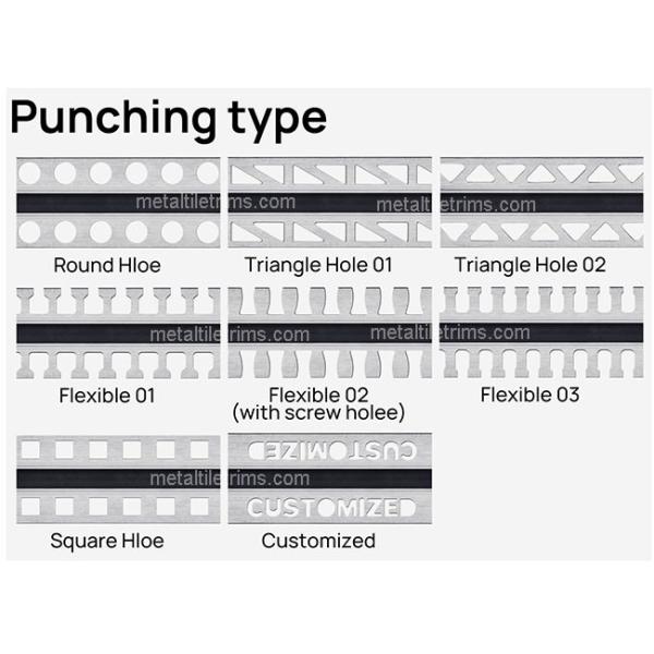 Stainless Steel Tile Edge Trim Expansion Joint Profile 3000mm