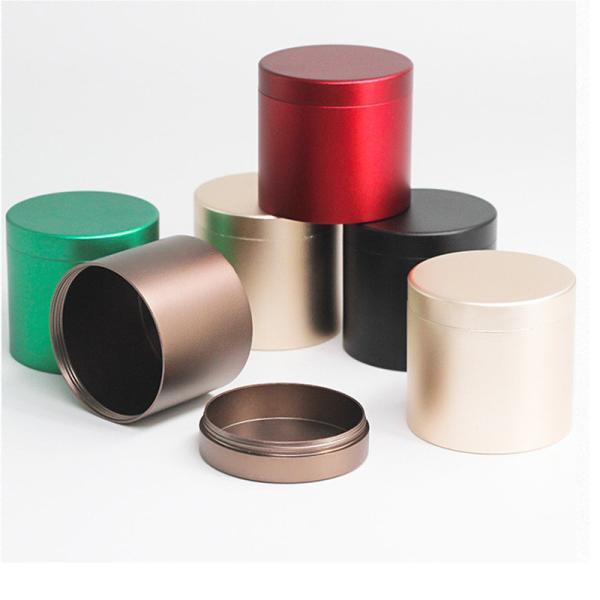 Quality Screw Top Colorful Food Grade Tin Can Packaging Coffee Aluminium Box for sale