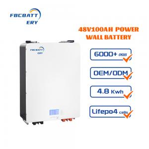 China Lifepo4 Solar Rechargeable Batteries , Solar Power Wall 24v Battery Pack on sale