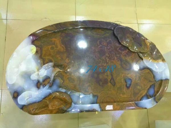 Quality beauty and the beast tea trolley, onyx stone,tea table,tea table images, tea table designs,tea table design images for sale