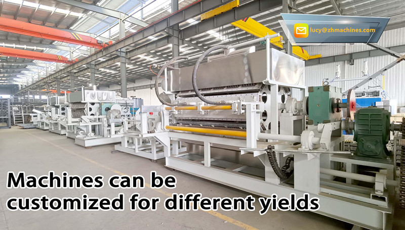 Heavy Molding Semi Automatic Egg Tray Machine Eco Friendly Customized
