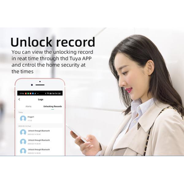 TH-Q9 3D face Front Door Lock