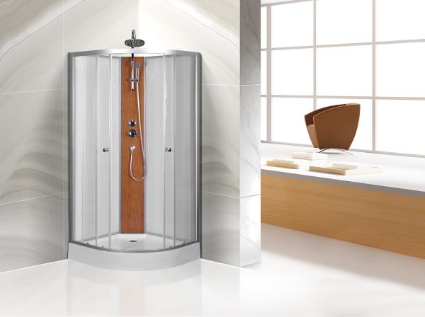 Quality Custom Quadrant Sliding Door Shower Cubicles , Curved Shower Glass Enclosure for sale