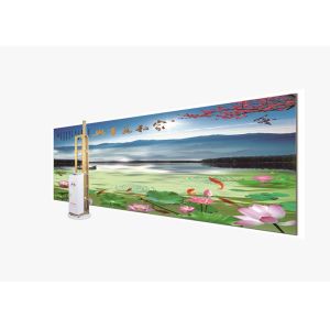 Lcd Touchscreen High Resolution 2880dpi Wall Mural Printing Machine