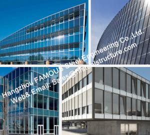 China Double GlazedInsulation And Laminater Glass Facade Curtain Wall Unitized And Stick Built System on sale