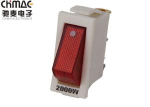 2000W / 3000W KCD Rocker Switch White Single Pole 15A Power NEON 3 Pins