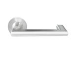 Flat door handle set with optimized door lever for commcercial application