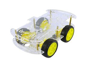 Buy cheap 4WD DIY Smart Robot Electroic Car Chassis Kit For School Robotics Engineering Project product