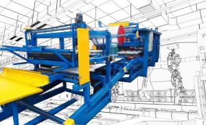 China Wall / Roof Sandwich Panel Roll Forming Machine Rock Wool Sandwich Plate Machine on sale