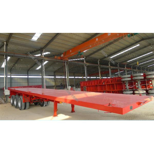 40 Foot / 20 Foot Flatbed Container Trailer With Tool Box Four BPW / FUWA Axles