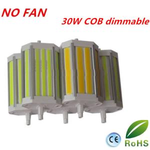 China Dimmable 30W 118mm COB led R7S lamp NO noise without cooling Fan outdoor flootlight replace 300W halogen lamp AC110-240V on sale