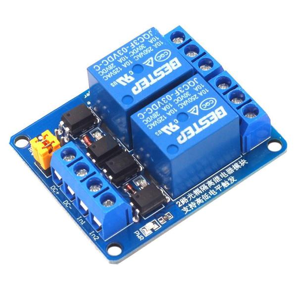 Quality 3.3V 5V 12V 24V  Control Relay Module 2 Channel Dual Optocoupler for sale