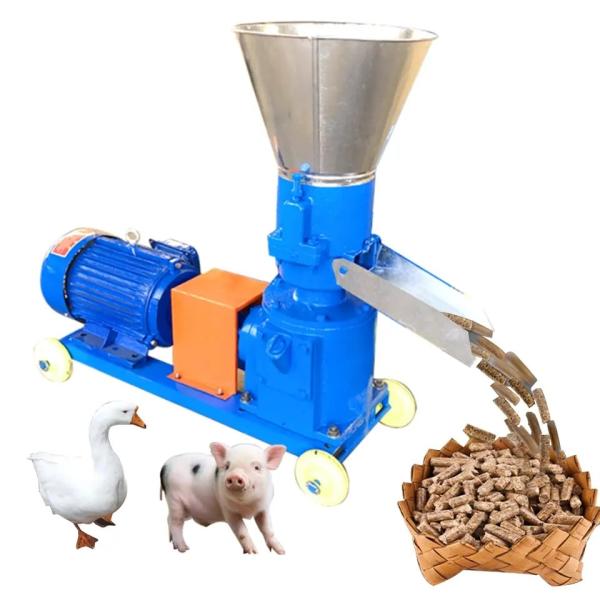 Quality 2mm Feed Grinding Machine Livestock Pellet Machine With Safety Box for sale