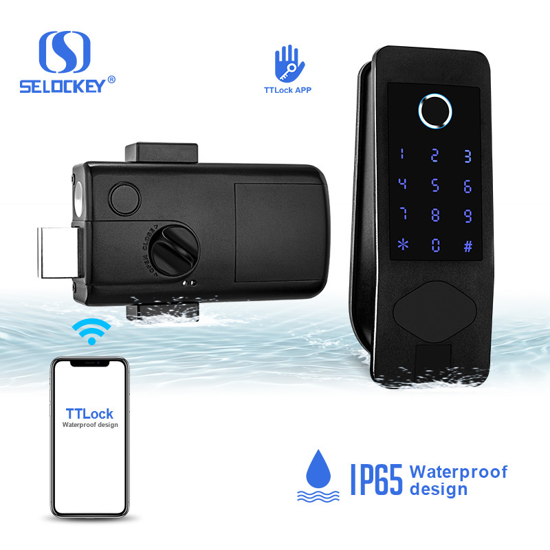 Wifi Fingerprint Card Latch Hotel Rfid Bluetooth Gate Locks