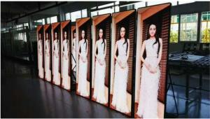 Rich Color Smart LED Poster Display Flexible Installation Steel Cabinet Structure