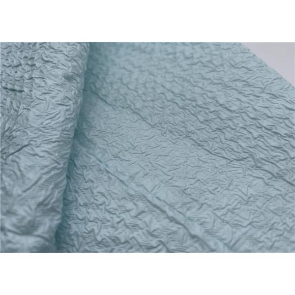 Recycled 380T Nylon Wrinkle Down Jacket Fabric Double Layer