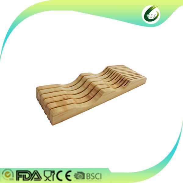 Quality Drawer bamboo knife block knife storage and organizer for sale