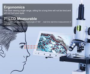 China Opto Edu 7 Lcd Handheld Digital Microscope Biological 2.0m on sale