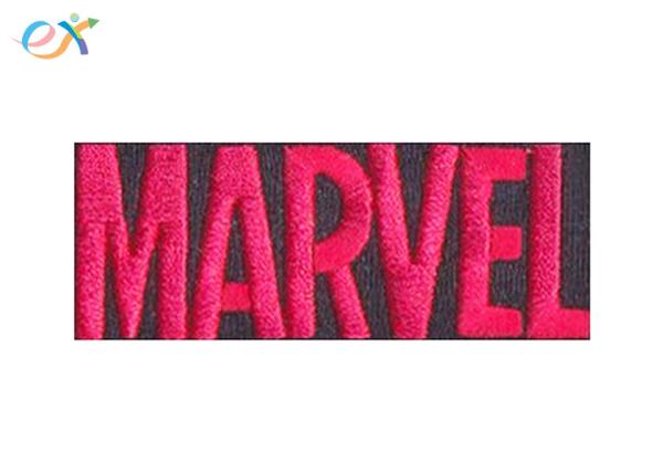 Polyester Fabric Letter Patches , Embroidered Number Patches With Iron On
