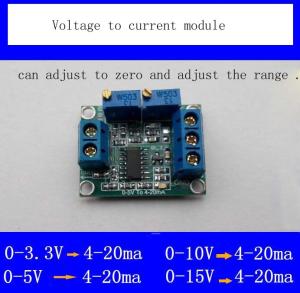 Buy cheap Voltage to current module signal conversion conditioning 0-3.3v/5v/10v/15v to 4-20mA transmitter product