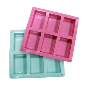 Buy cheap Heatproof Rectangle Silicone Soap Mold Odorless Non Stick Homemade product