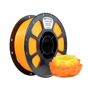 Temperature Color Change PLA+ Filament 1.75mm Color Change Orange to Yellow 3D Printer Filament PLA + for  FDM 3D Printers