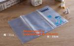 Customized Plastic Zipper File Folder Bag, PVC Slider Zip Closure A4 Paper