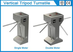 China Exit Tripod Entrance Barrier Gate , Turnstile Security Doors Combine Card Reader on sale