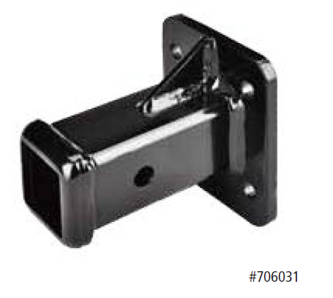 Trailer Hitch Accessories Bolt On 2 Inch Receiver Tube 4 Hole