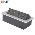 multimedia conceal style desktop pop up power socket