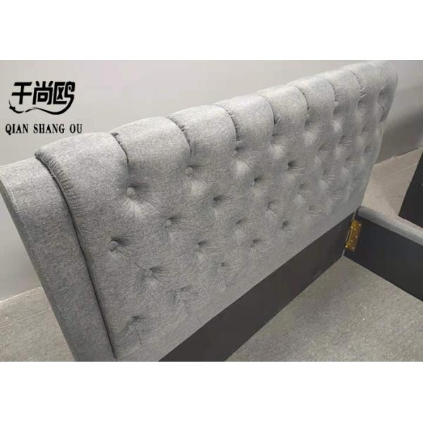 Extra-large bed cotton bed with drawers, sturdy structure with storage space