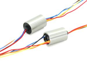 Mini Smooth Rotating Capsule Slip Ring With 90° V Groove