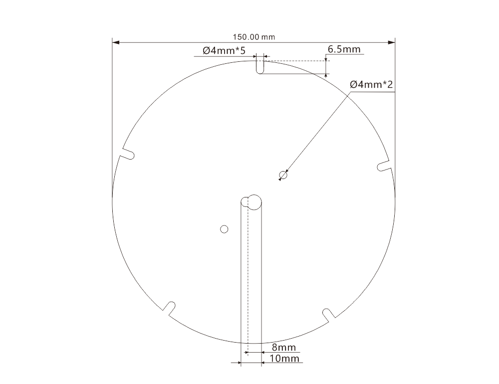 Customized 150mm Indoor Ceiling Light LED Module 60W DOB Driverless