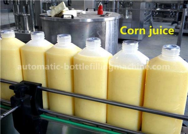 Quality 8-8-3 Corn Juice Bottle Filling Machine 1.5L HDPE Bottle With Aluminum Foil Sealing for sale